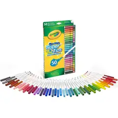 CRAYOLA - Lápices Súper Tips 50 Colores