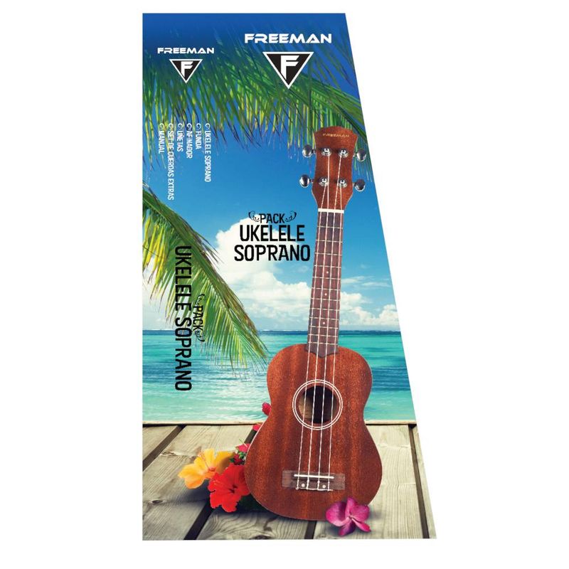 FREEMAN - PACK SOPRANO UKELELE ACUSTICO FREEMAN FREEMAN