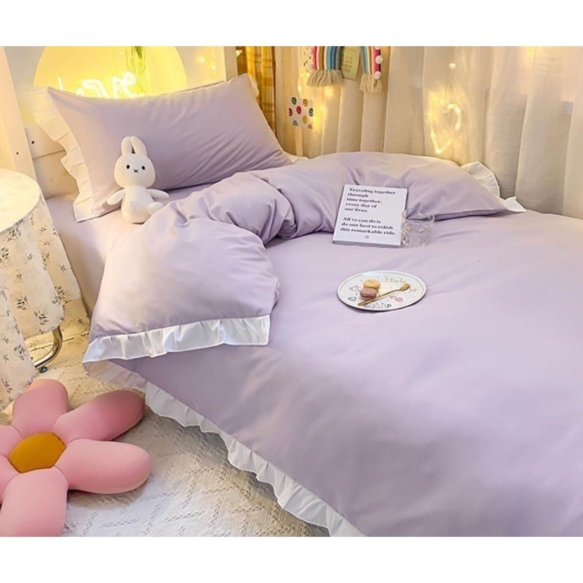 HOMER DESIGN - Set Ropa De Cama Sabanas +funda De Plumon 1.5 Plazas hm21