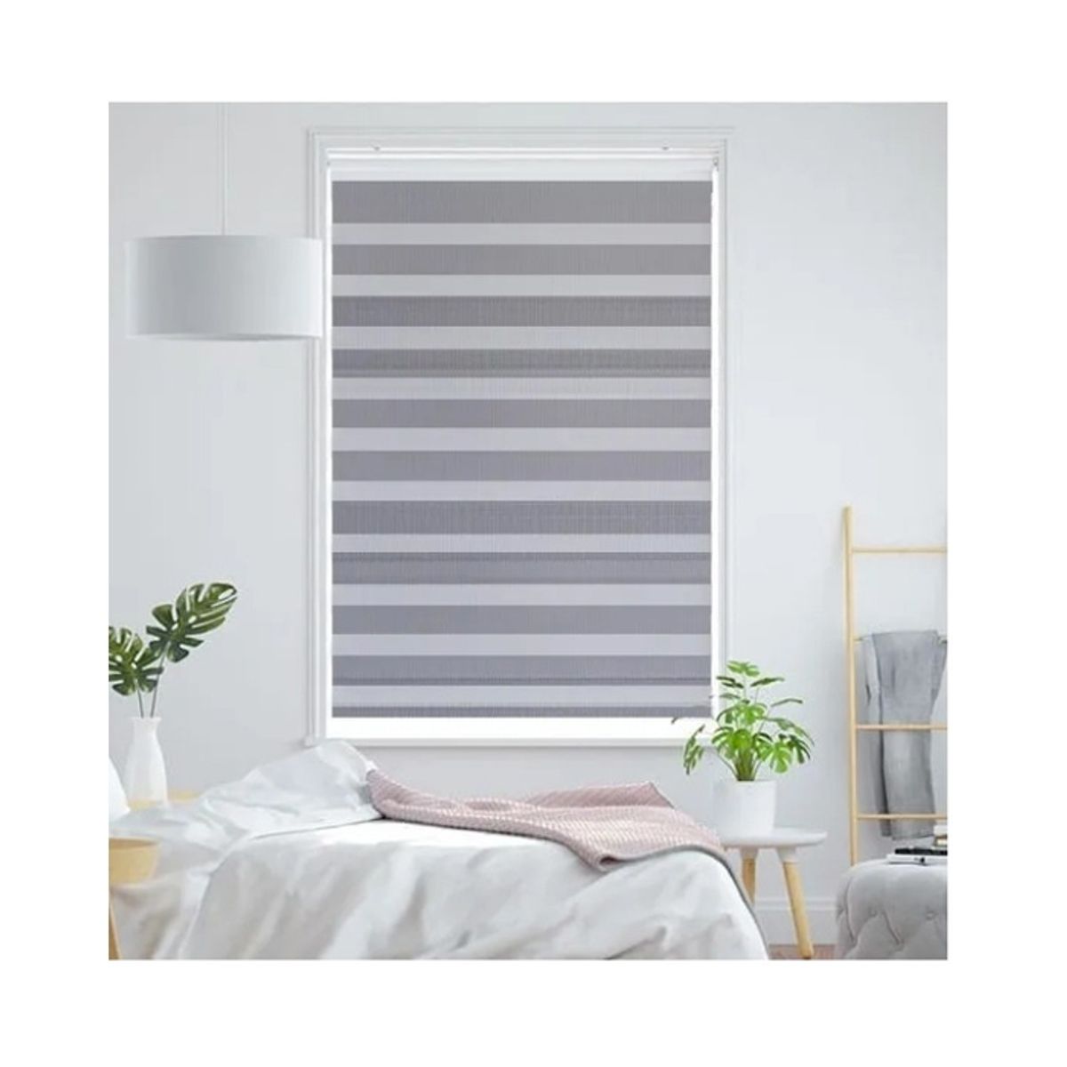GENERICO - Cortinas Roller Dúo 120 X 200 Gris 318