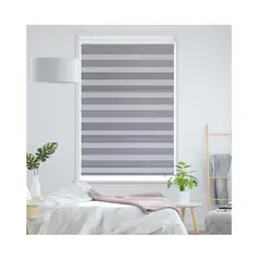 GENERICO - Cortinas Roller Dúo 120 X 200 Gris 318