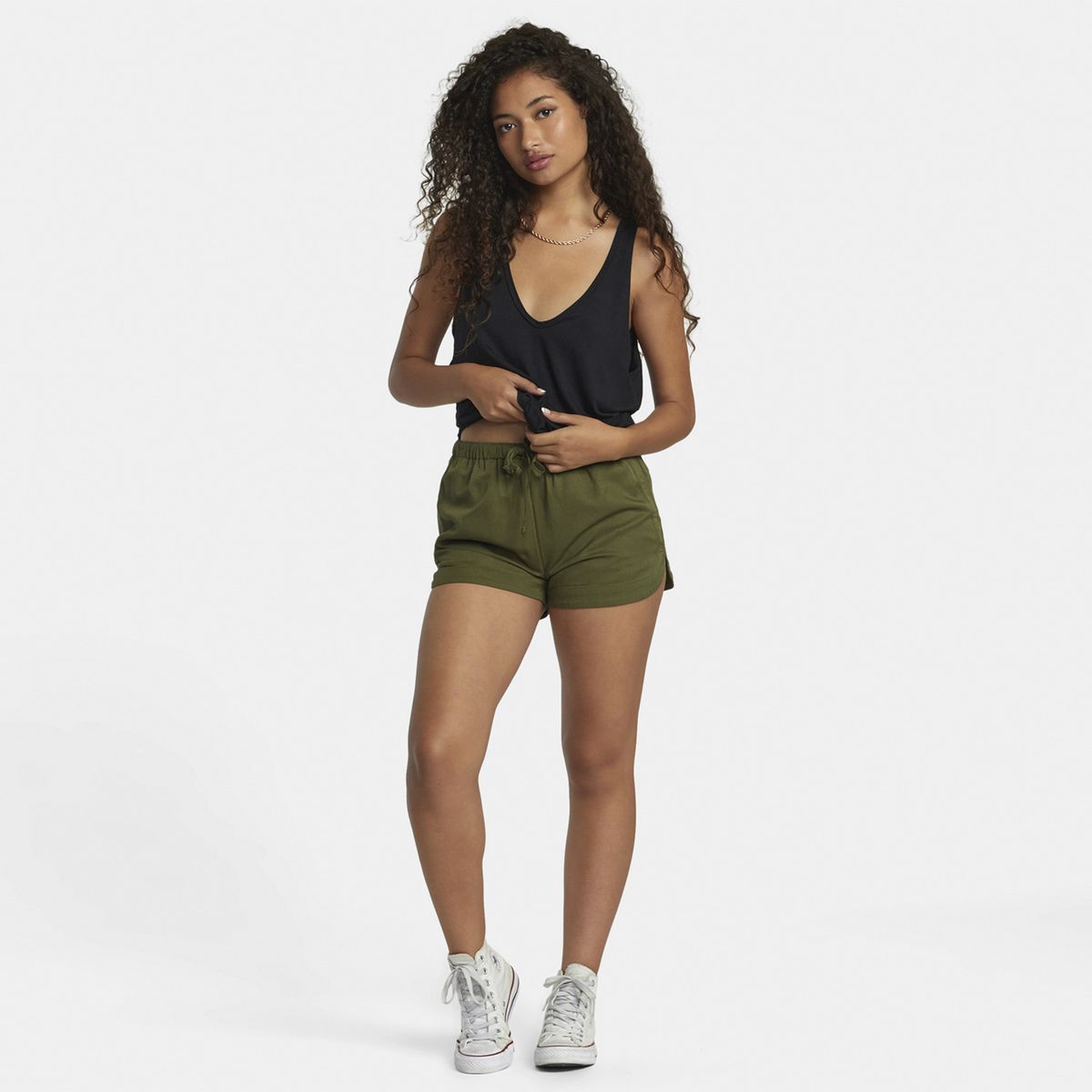 RVCA - Short Mujer New Yume J Ndst Verde RVCA