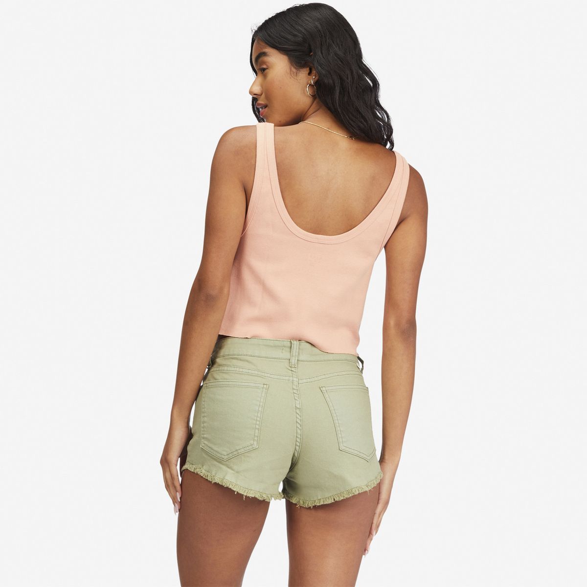 BILLABONG - Short Mujer Buttoned Up J Dnst Verde BILLABONG