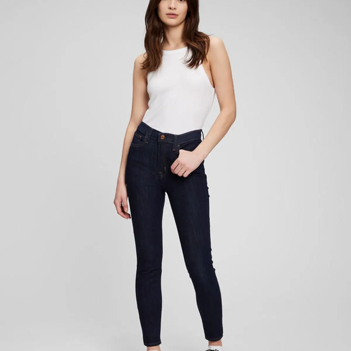 GAP - Jeans Skinny Dark Indigo Azul Oscuro GAP