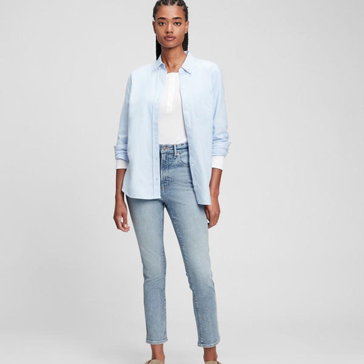 GAP - Jeans Slim Light Amber Azul Claro GAP