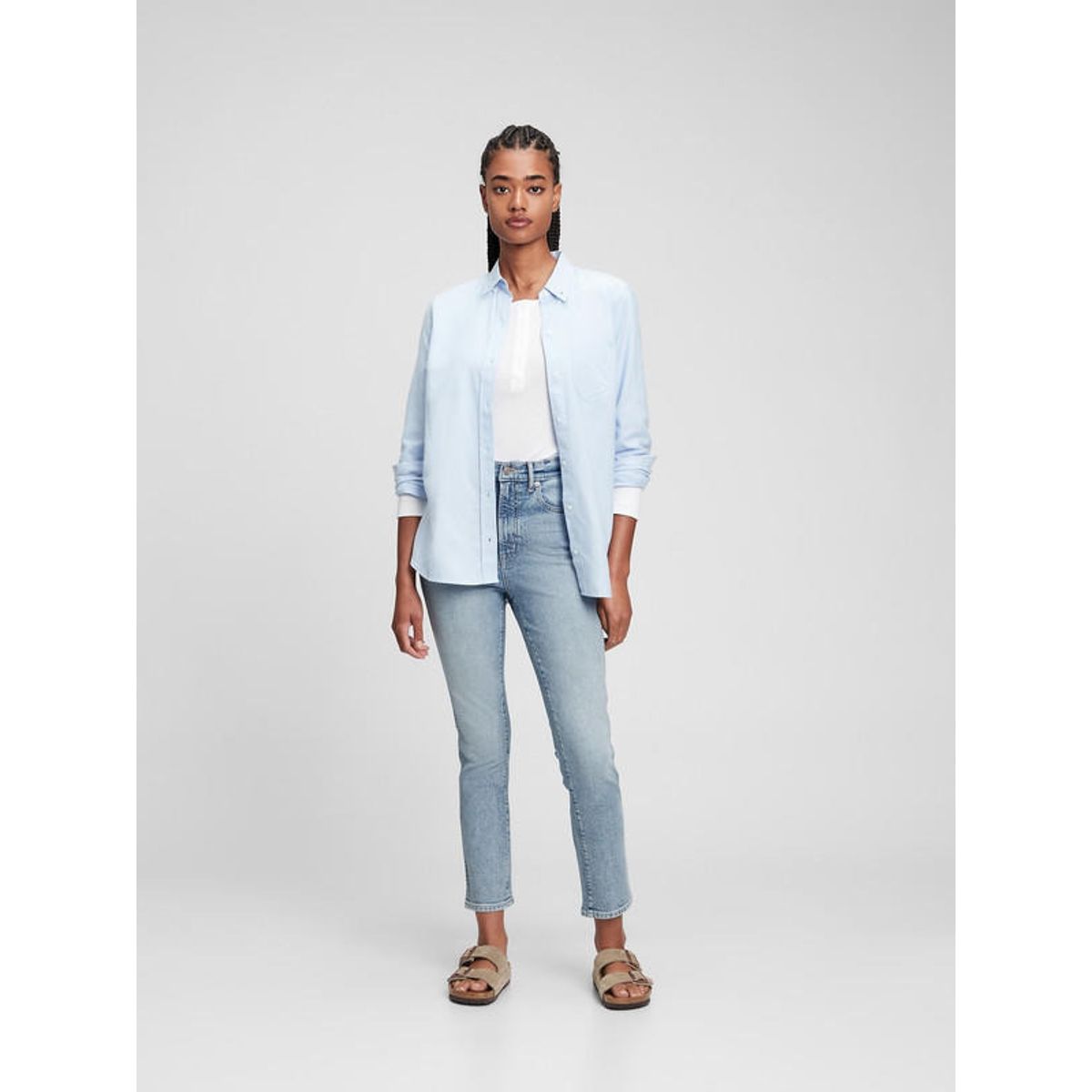 GAP - Jeans Slim Light Amber Azul Claro GAP