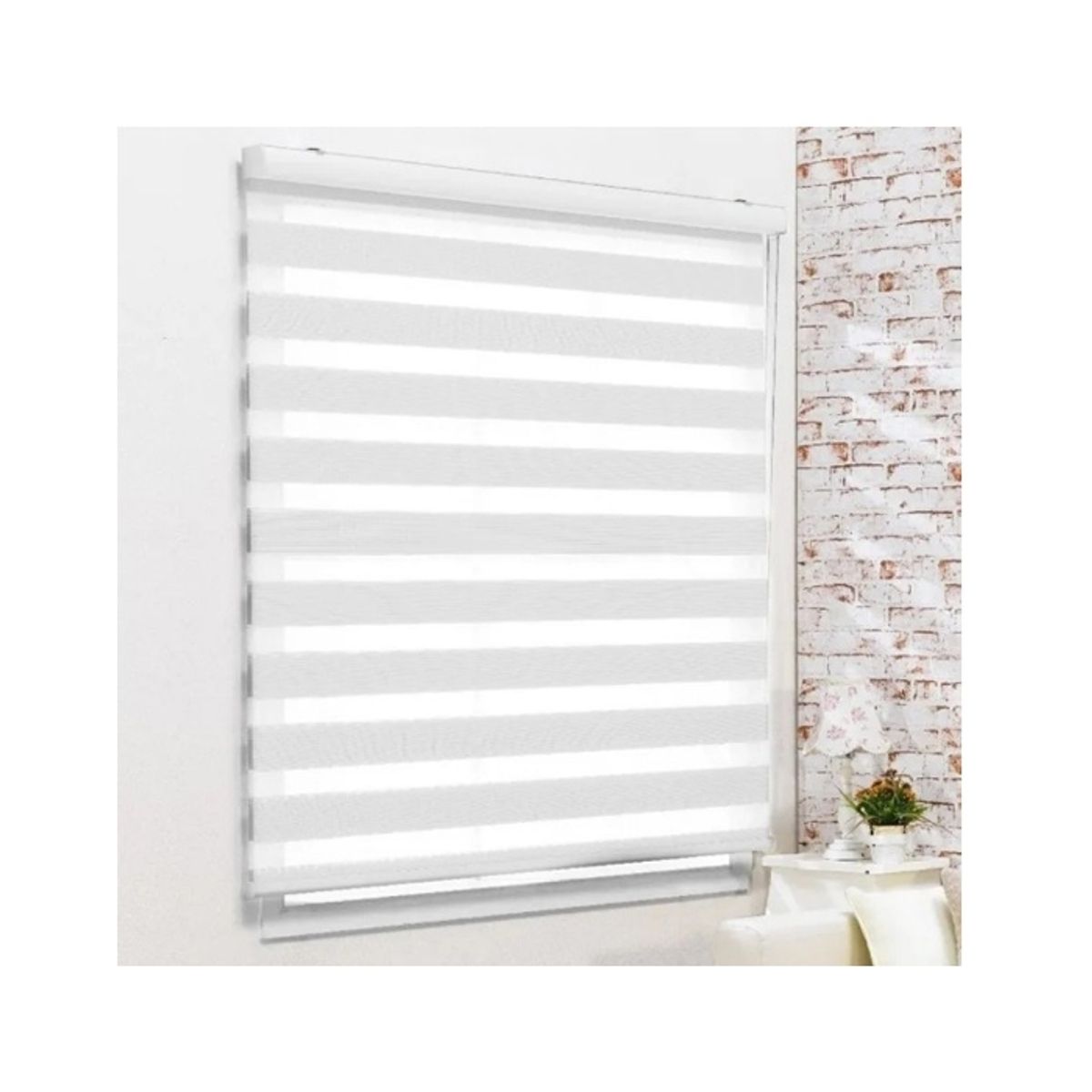GENERICO - Cortinas Roller Dúo 180 X 200 Blanca 337