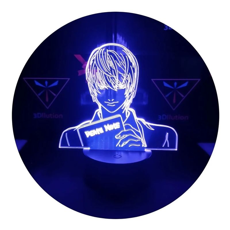 3DILUTION - Lámpara De Mesa Light Yagami Death Note Base Negra