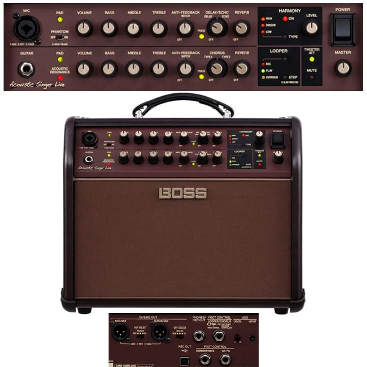 BOSS - Amplificador Combo  Guitarra Acústica Boss ACS-LIVE - 60w