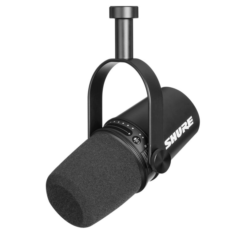SHURE - MICROFONO DINAMICO USB/XLR PODCASTING SHURE MV7-K BK