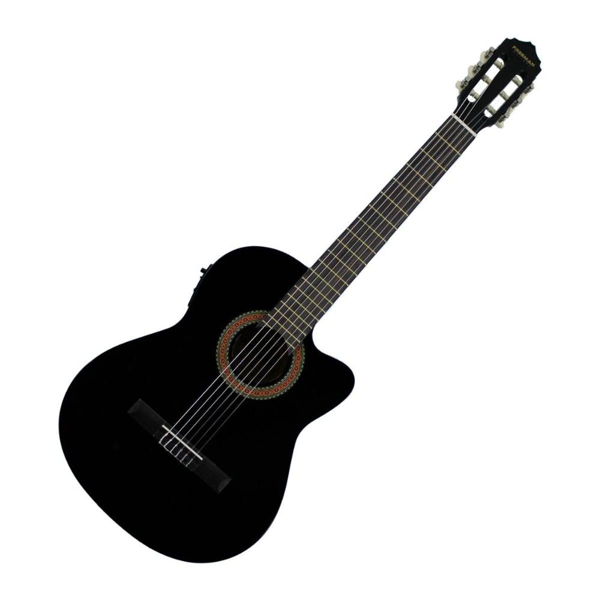 FREEMAN - Guitarra Clásica Electroacústica Freeman FRCG44CEQ BK