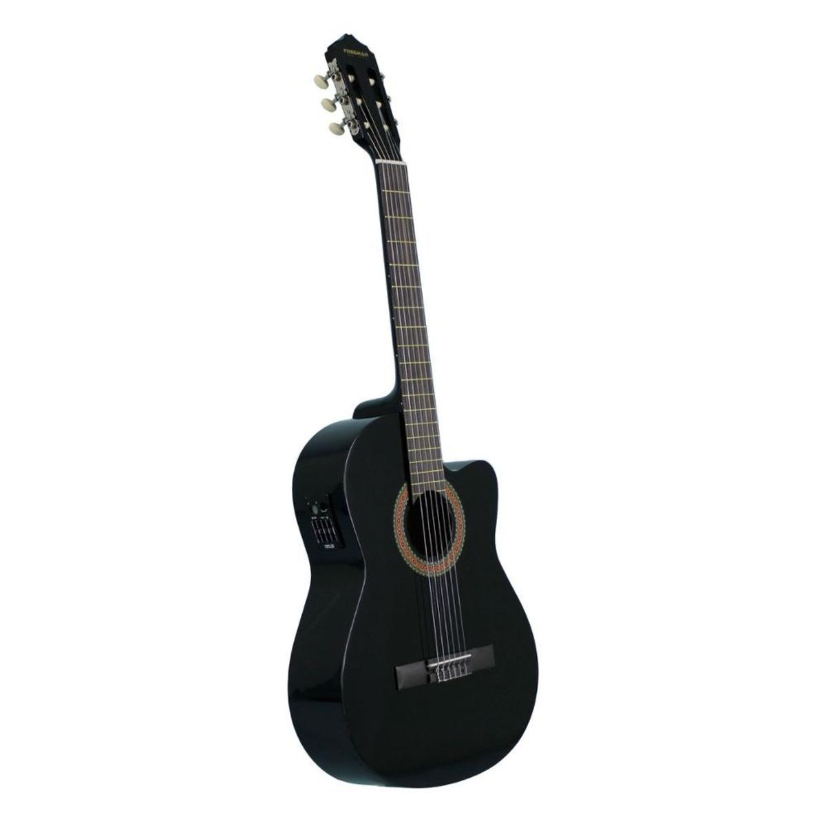 FREEMAN - Guitarra Clásica Electroacústica Freeman FRCG44CEQ BK