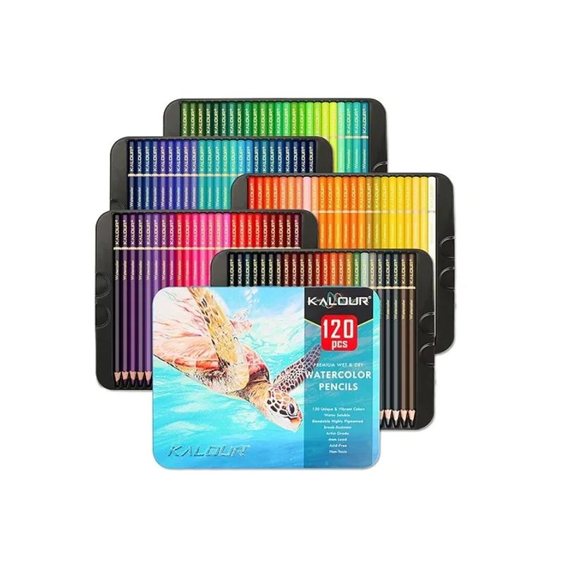 OFERTABKN - Set 120 Lapices Colore Arte Profesional Dibujo Caja Metálica