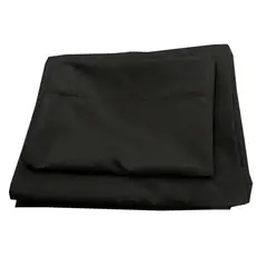 REHUCE - Juego de sábanas microfibra 1 plaza - Negro