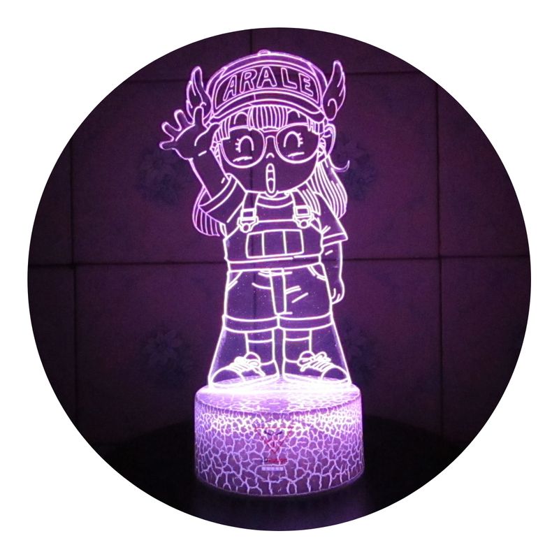 3DILUTION - Lampara Escritorio 3D Arale Base Agrietada