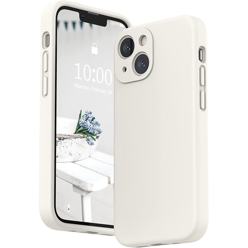 CELLBOX - Carcasa Silicona con Protector de Cámara para iPhone 14 Plus - Blanca…