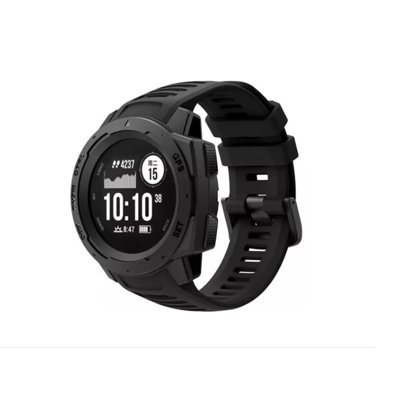 GENERICO - Correa Para Reloj Inteligente Garmin Instinct- NEGRO