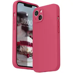 CELLBOX - Carcasa Silicona con Protector de Cámara para iPhone 14 Plus - Fucsia…