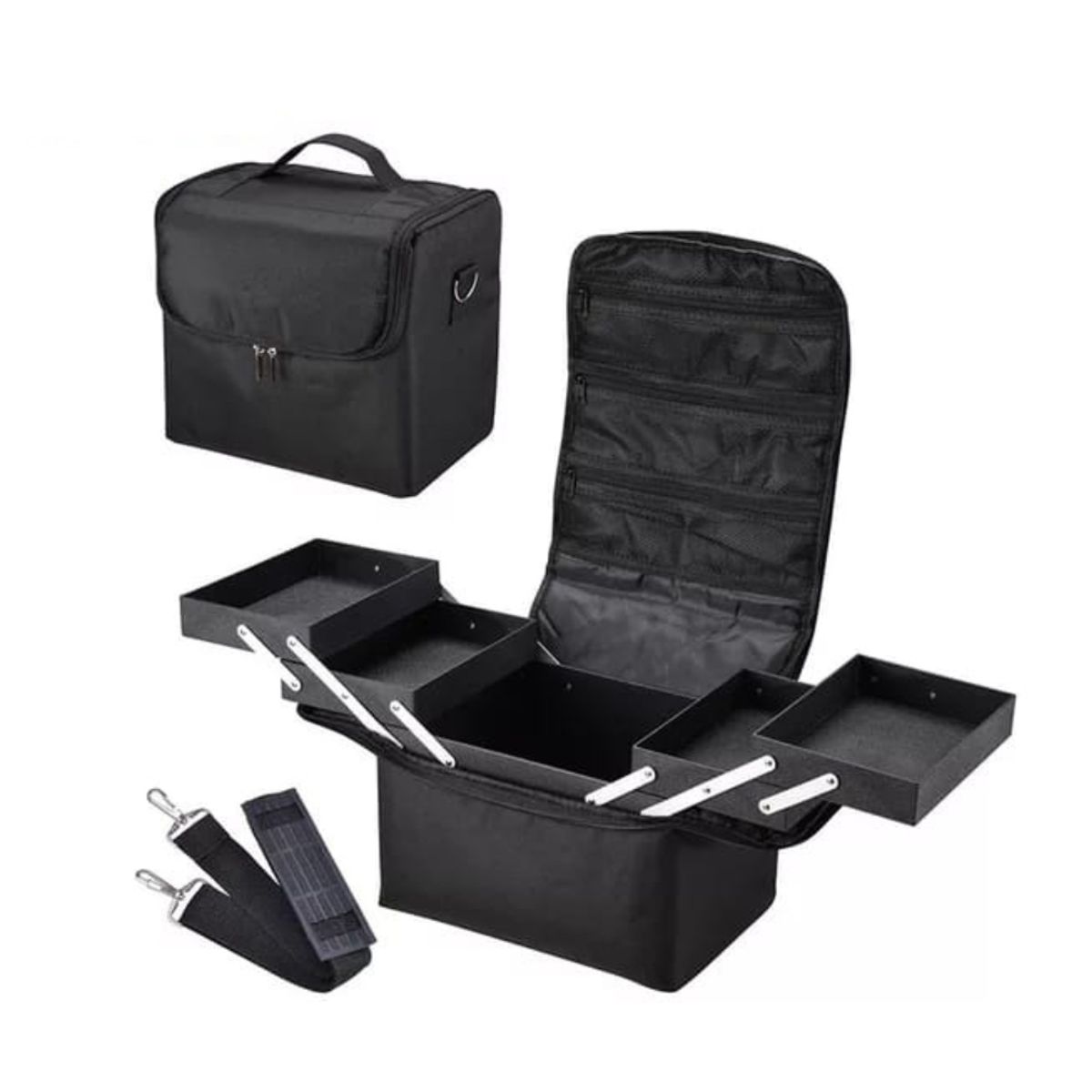 BLUUM - Bolso o Maleta Portátil para Manicure o Cosméticos Negro