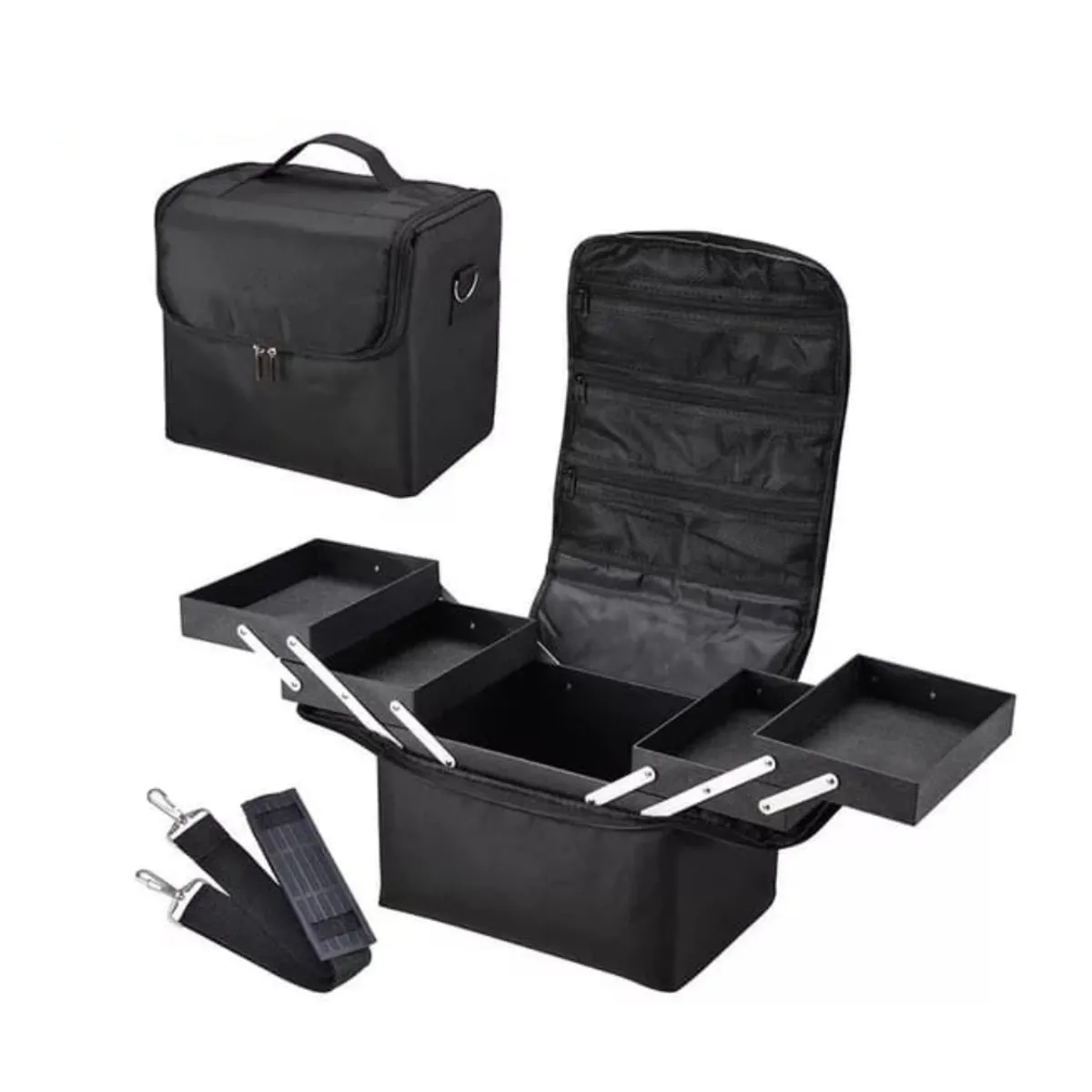 BLUUM - Bolso o Maleta Portátil para Manicure o Cosméticos Negro