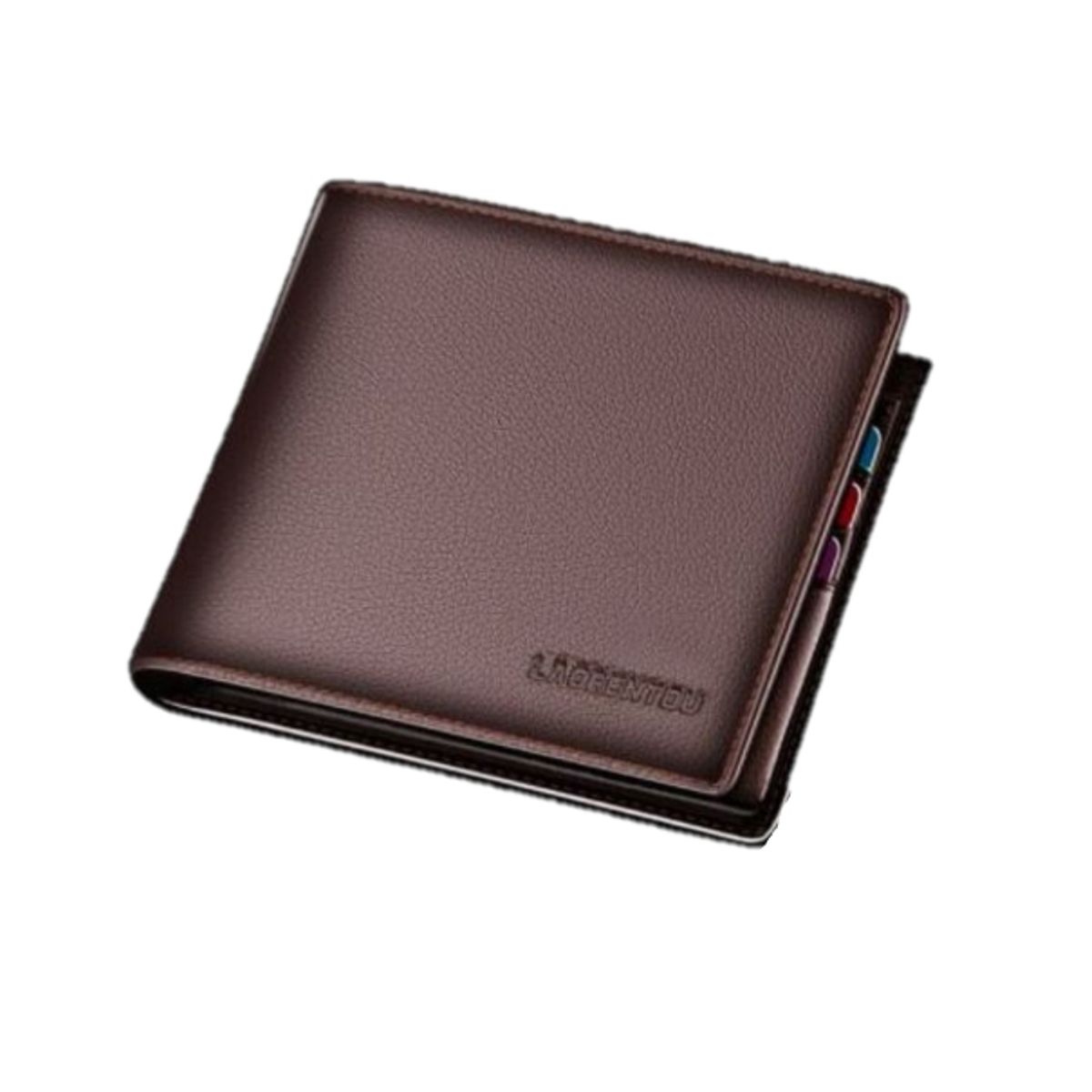 GENERICO - Billetera Cuero Genuino Lujo Laorentou Mod Simple