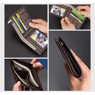 Imagen 2 del producto Billetera Cuero Genuino Lujo Laorentou Mod Simple