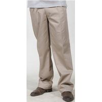 Pantalón Gabardina pinzado Beige