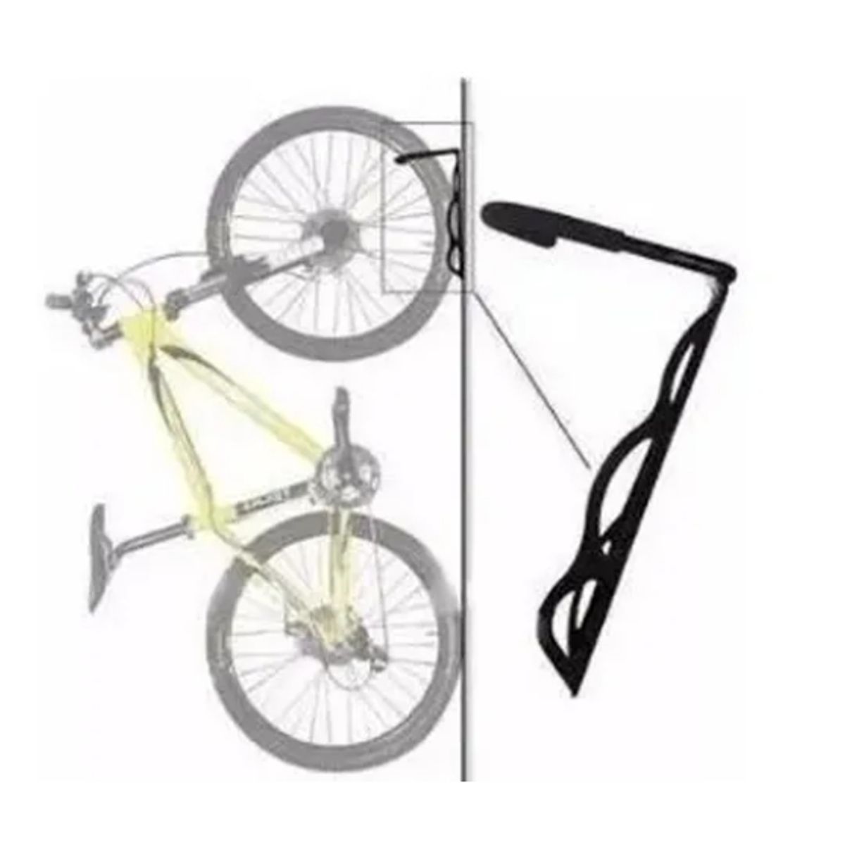 ESHOPANGIE - Gancho Para Bicicletas Soporte Muro Portabicicleta De Pared