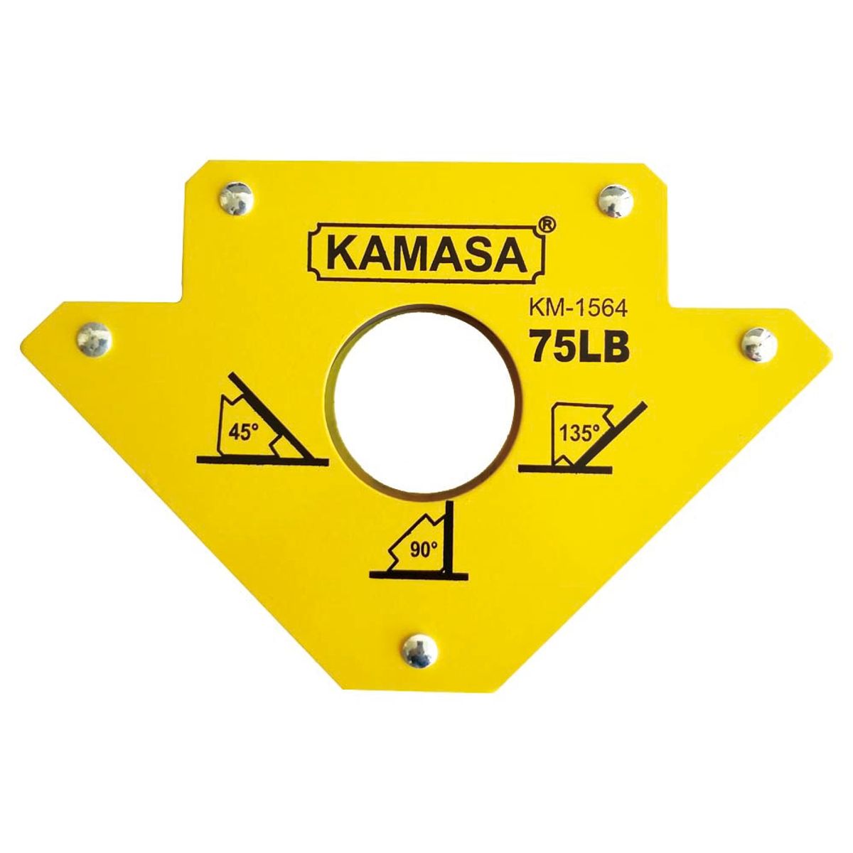 KAMASA - Escuadra Magnetica De Soldar 75 Lbs Grande 2 Unidades