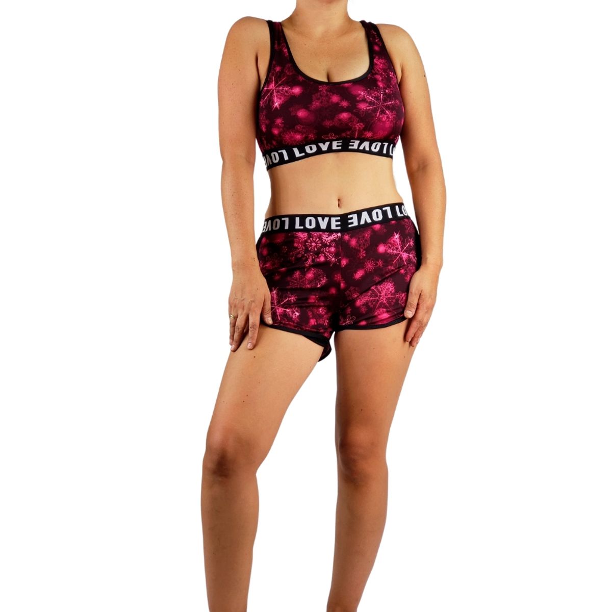 LIKE SHOP - Conjunto Deportivo Mujer Algodón Short Y Peto Running 538