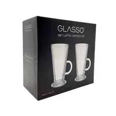 GLASSO - Set 2 Vasos Para Café Latte 450 ml