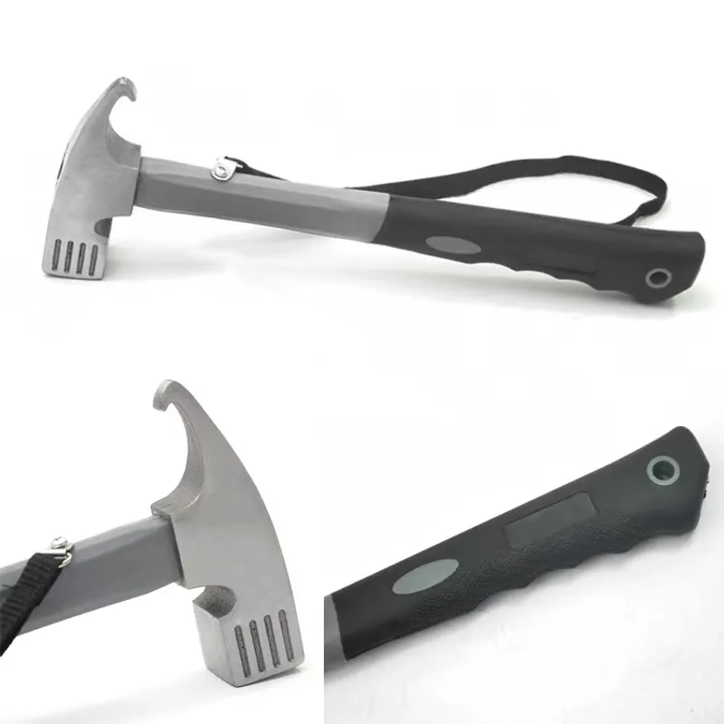 DEFENSOR FOREVER - Martillo De Camping Con Removedor De Estacas Gris