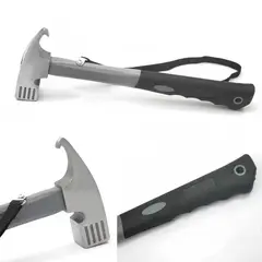DEFENSOR FOREVER - Martillo De Camping Con Removedor De Estacas Gris