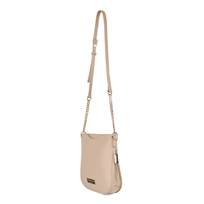 KENNETH COLE - Cartera cruzada Charly beige KENNETH COLE
