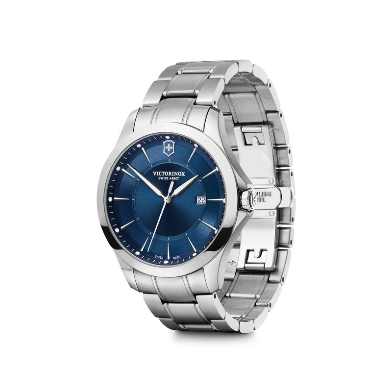 VICTORINOX - Reloj Alliance azul con navaja suiza azul