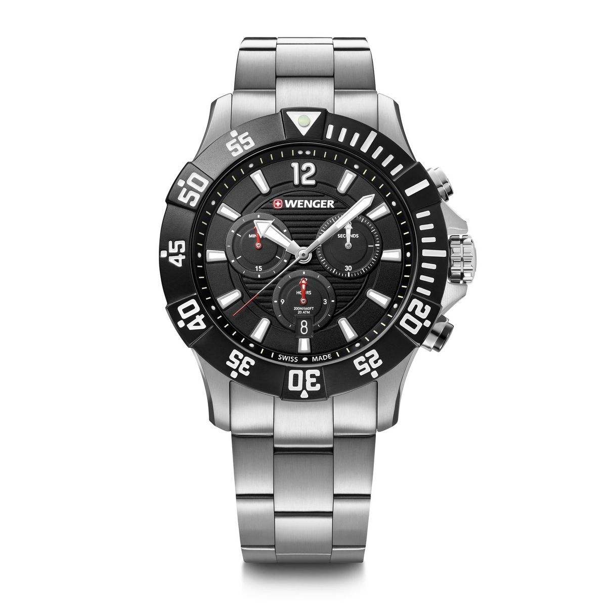 WENGER - Reloj Seaforce Chrono Dial Negro 43 mm