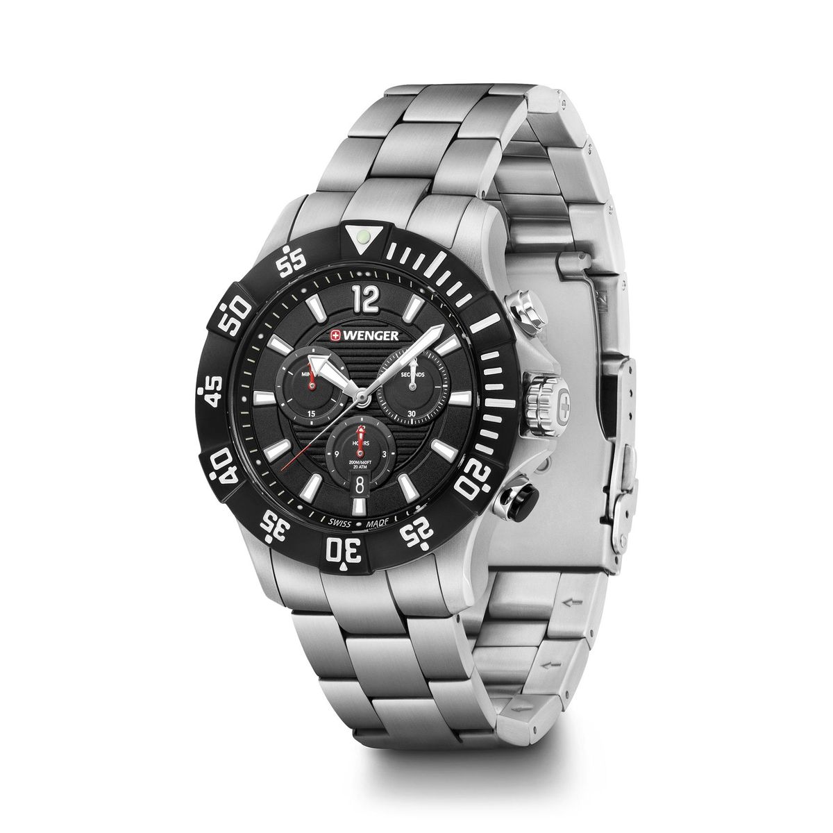 WENGER - Reloj Seaforce Chrono Dial Negro 43 mm
