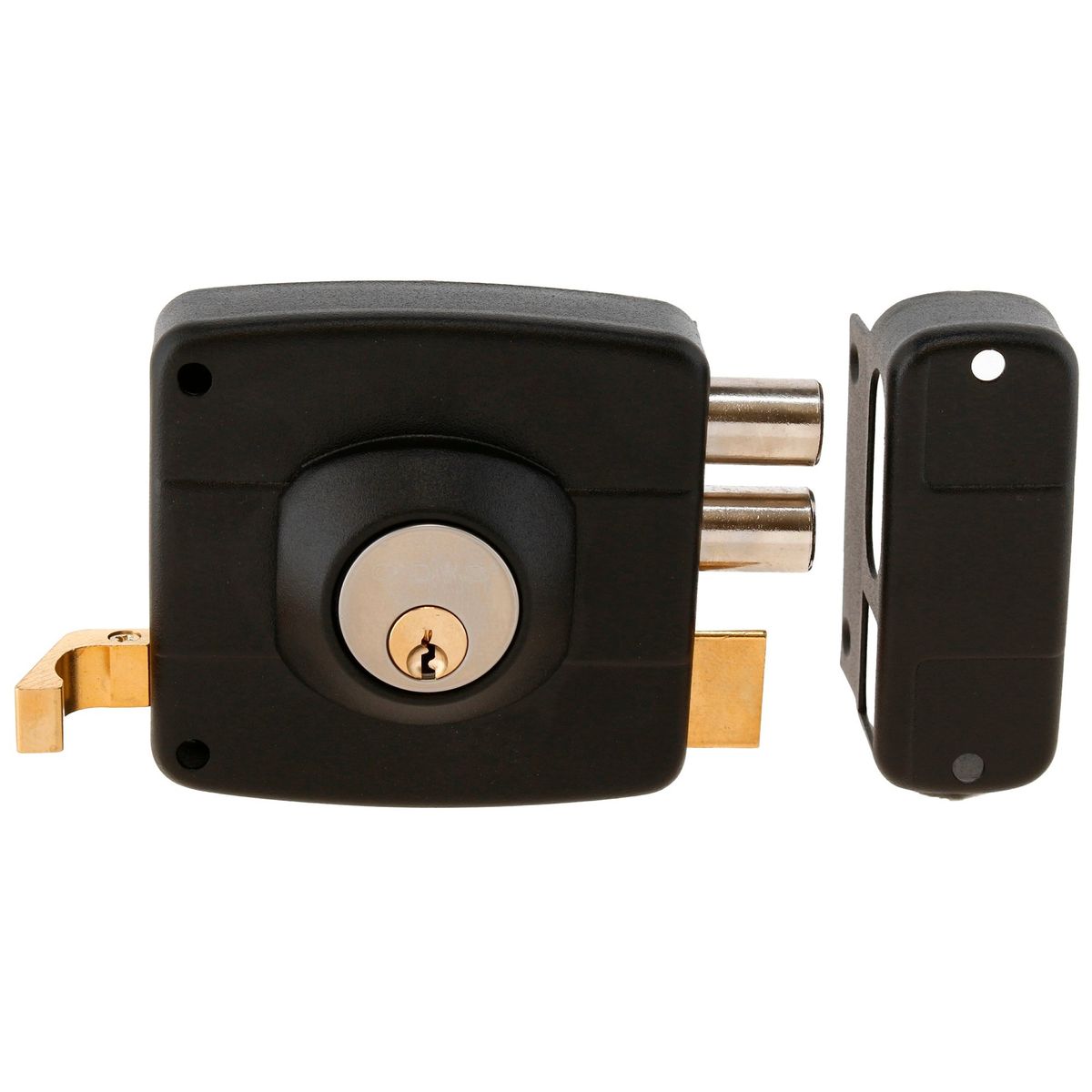 ODIS - Cerradura Sobreponer Odis 324 Puertas Madera Metálicas - Negro