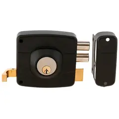 ODIS - Cerradura Sobreponer 324 Puertas Madera Metálicas - Negro