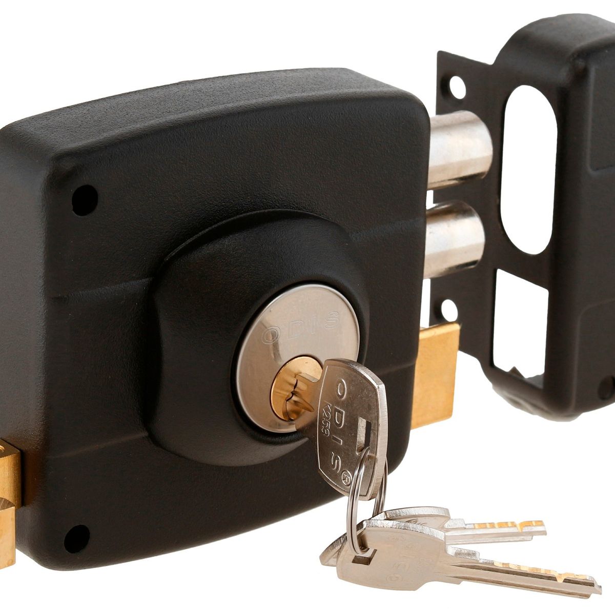 ODIS - Cerradura Sobreponer Odis 324 Puertas Madera Metálicas - Negro