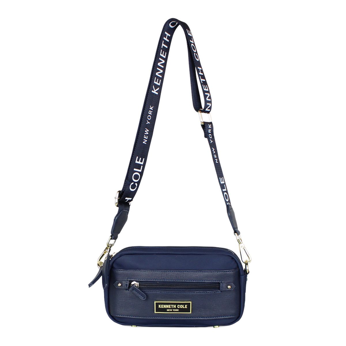 KENNETH COLE - Bandolera y riñonera Promise azul KENNETH COLE