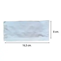 GENERICO - Bolsa Saco Papel Kraft Blanco 1/4 Kg 100 unidades