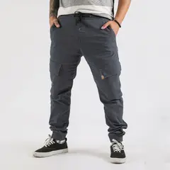 GANGSTER - Pantalon Jogger Canvas Recruit Azul