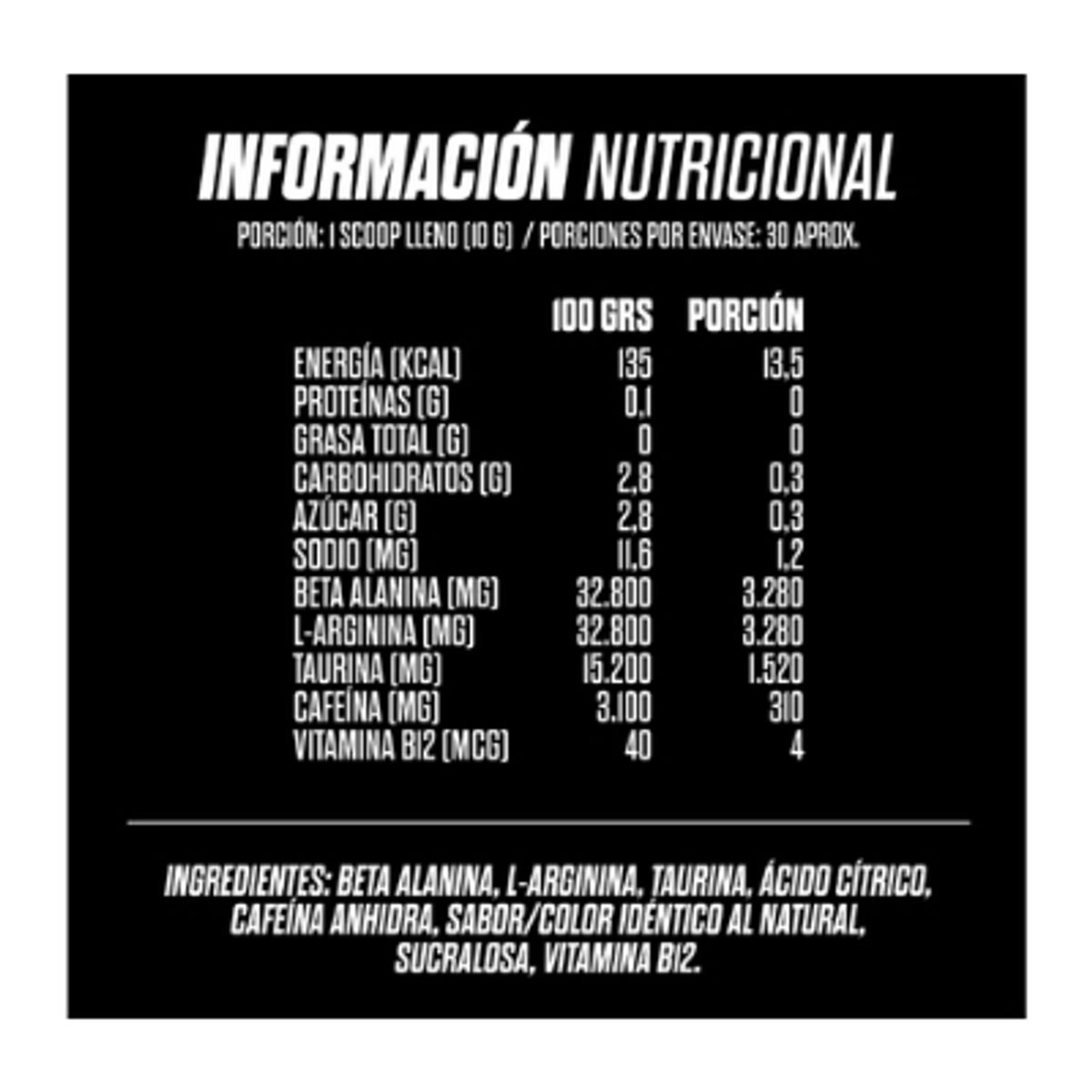 GOHARD - PRE ENTRENAMIENTO G-PUNK®  30 SV