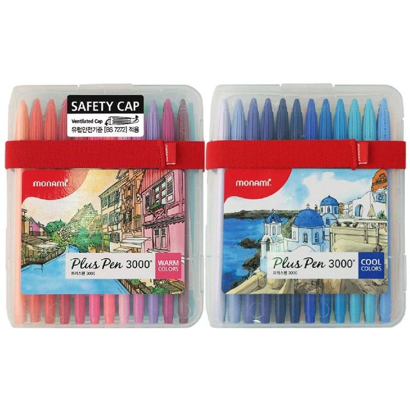 GENERICO - Monami plus pen 3000, 48 colores