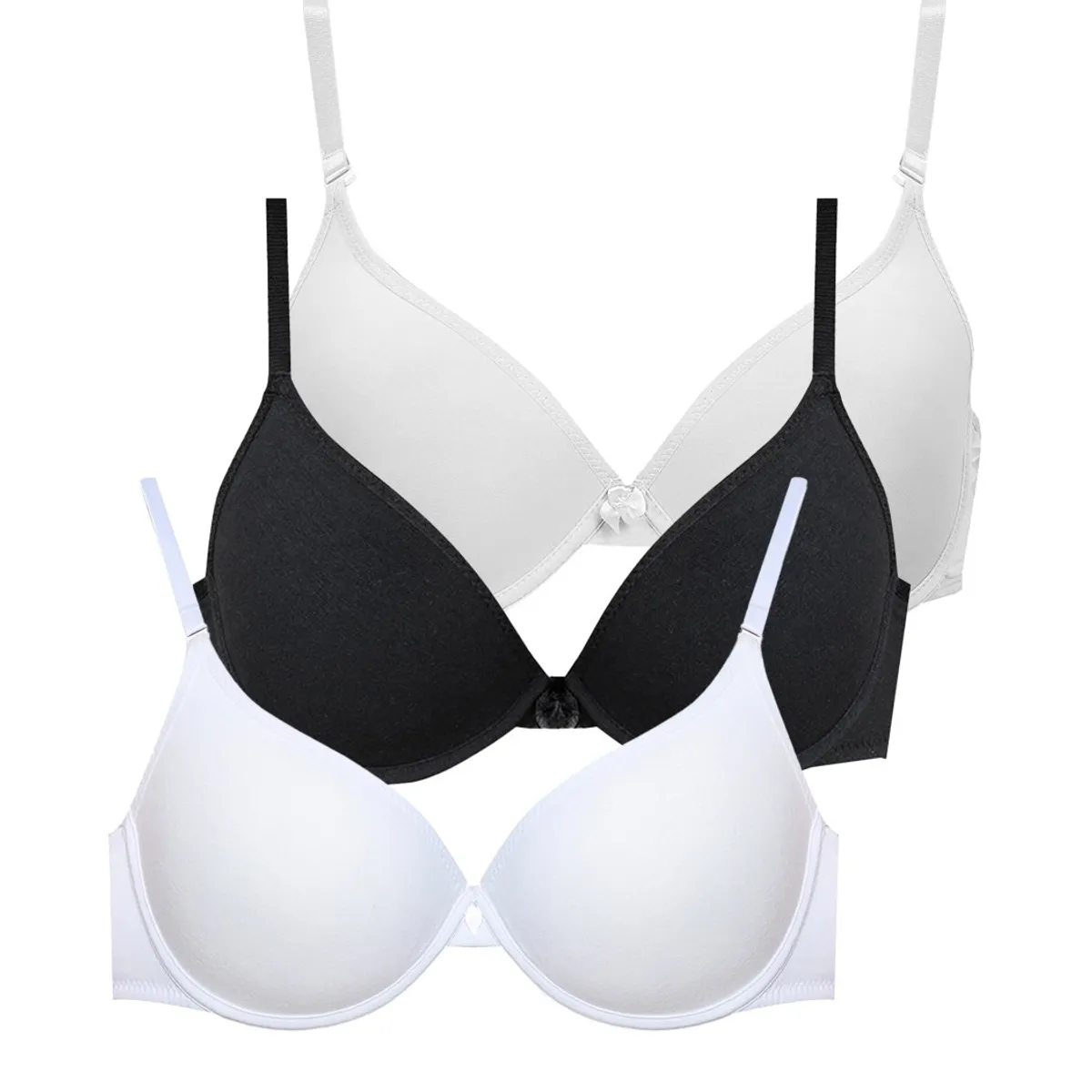 KAYSER - Pack 3x sosten soft algodón P350.010-BLA Kayser KAYSER