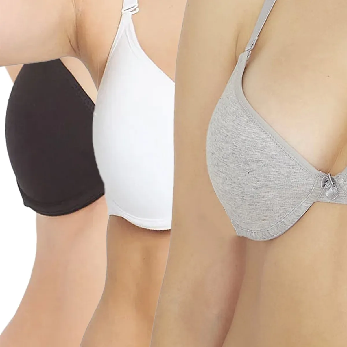 KAYSER - Pack 3x sosten soft algodón P350.010-BLA Kayser KAYSER