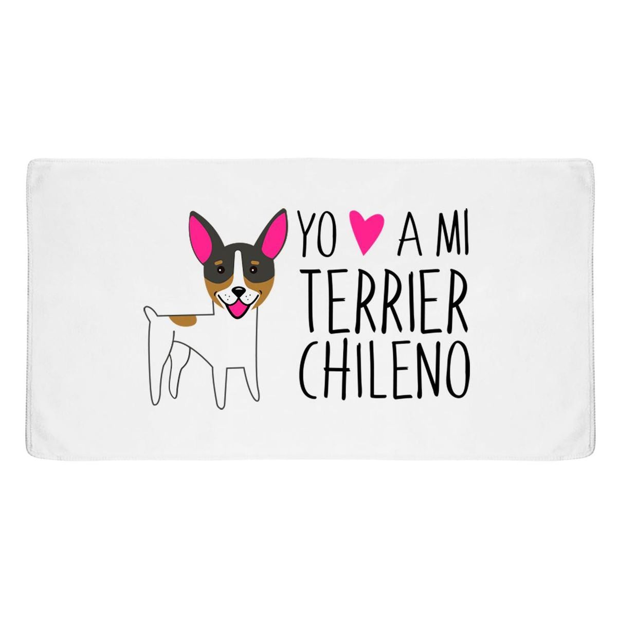 PETFY - Toalla Deportiva de mano - Microfibra - Terrier Chileno.