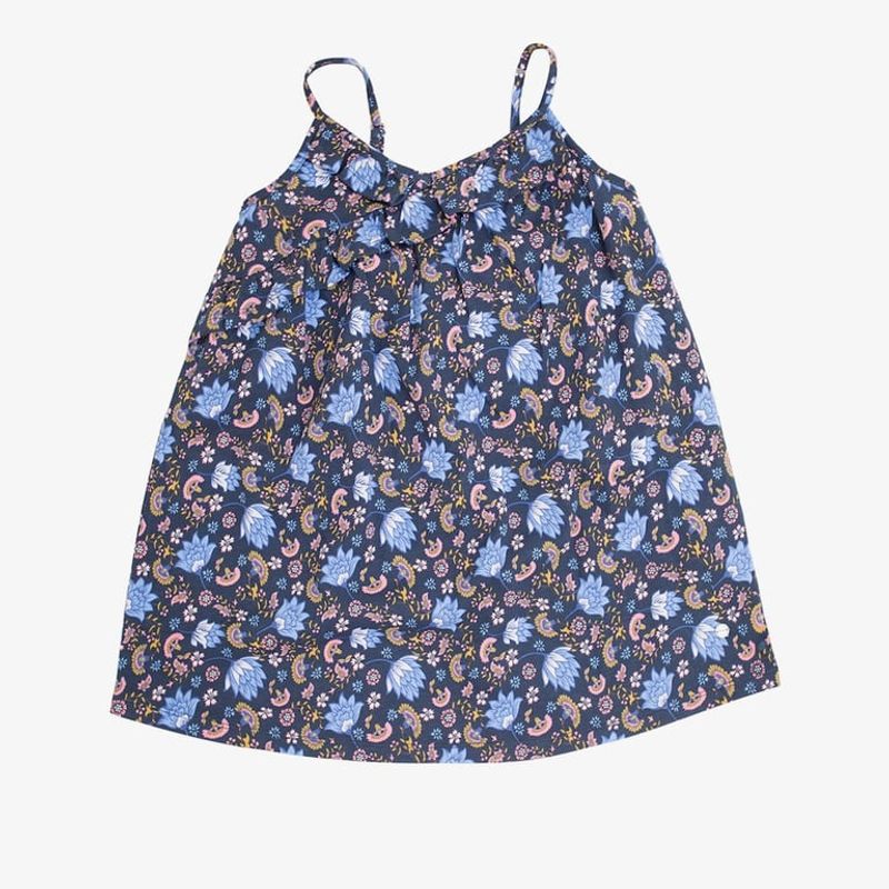 PILLIN - Vestido Hh Algodón Verano Niña Azul PILLIN
