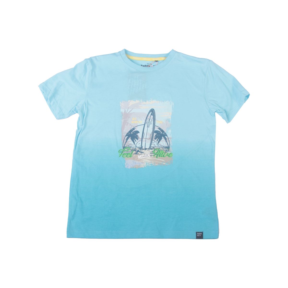 PILLIN - Polera Niño Celeste Pillin PILLIN